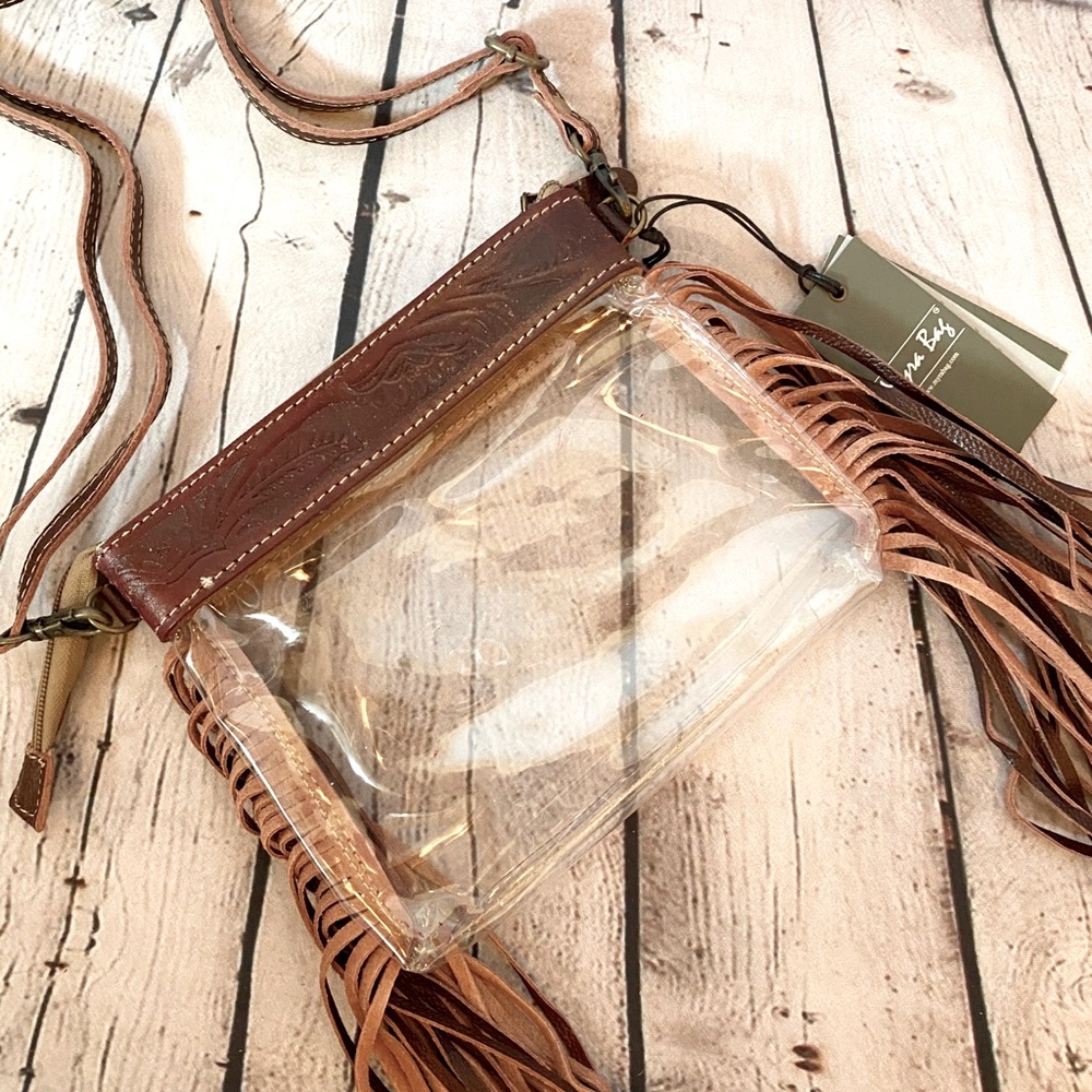 Myra Western Fringe Clear Stadium Bag - Picture 3 of 9